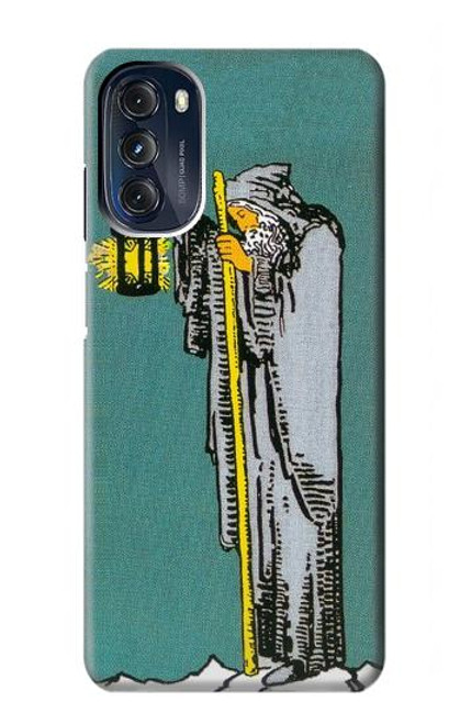 W3741 Tarot Card The Hermit Hard Case and Leather Flip Case For Motorola Moto G 5G (2023)