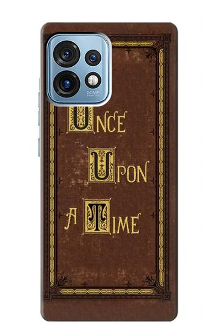 W2824 Once Upon a Time Book Cover Hard Case and Leather Flip Case For Motorola Edge+ (2023), X40, X40 Pro, Edge 40 Pro