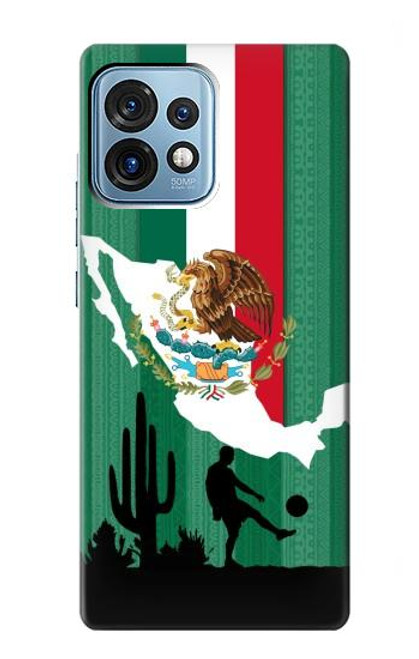 W2994 Mexico Football Soccer Hard Case and Leather Flip Case For Motorola Edge+ (2023), X40, X40 Pro, Edge 40 Pro