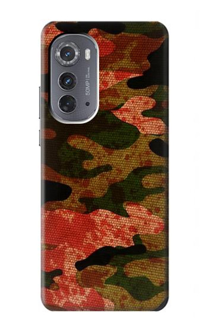 W3393 Camouflage Blood Splatter Hard Case and Leather Flip Case For Motorola Edge (2022)