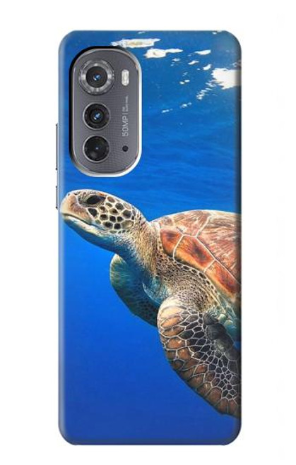 W3898 Sea Turtle Hard Case and Leather Flip Case For Motorola Edge (2022)