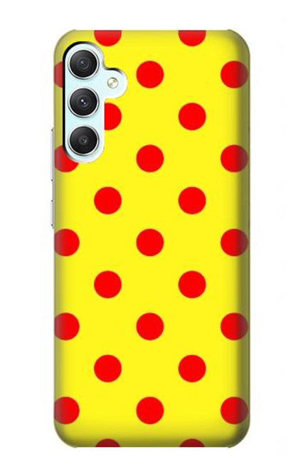 W3526 Red Spot Polka Dot Hard Case and Leather Flip Case For Samsung Galaxy A34 5G