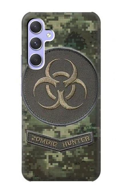 W3468 Biohazard Zombie Hunter Graphic Hard Case and Leather Flip Case For Samsung Galaxy A54 5G