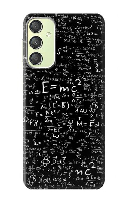 W2574 Mathematics Physics Blackboard Equation Hard Case and Leather Flip Case For Samsung Galaxy A24 4G