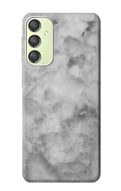 W2845 Gray Marble Texture Hard Case and Leather Flip Case For Samsung Galaxy A24 4G