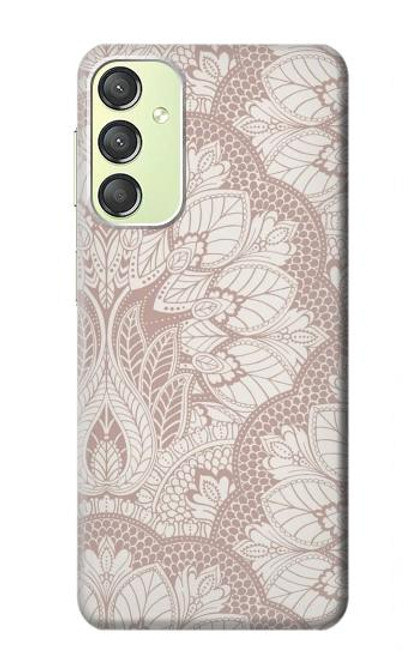 W3580 Mandal Line Art Hard Case and Leather Flip Case For Samsung Galaxy A24 4G