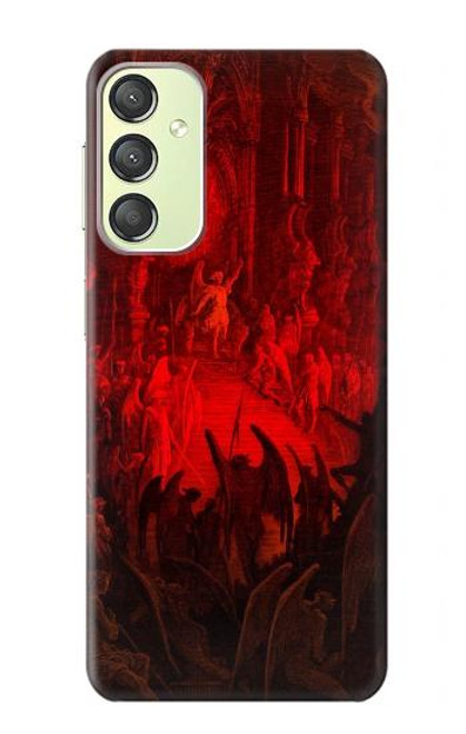 W3583 Paradise Lost Satan Hard Case and Leather Flip Case For Samsung Galaxy A24 4G