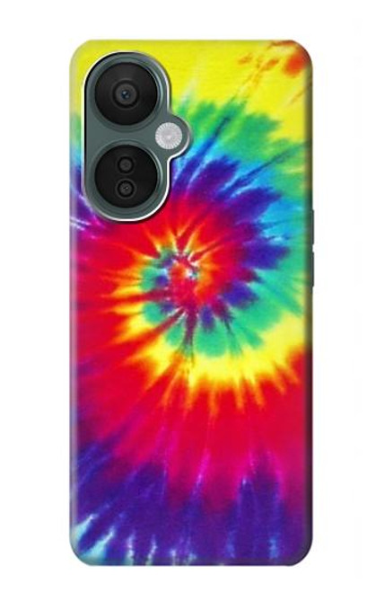 W2884 Tie Dye Swirl Color Hard Case and Leather Flip Case For OnePlus Nord CE 3 Lite, Nord N30 5G