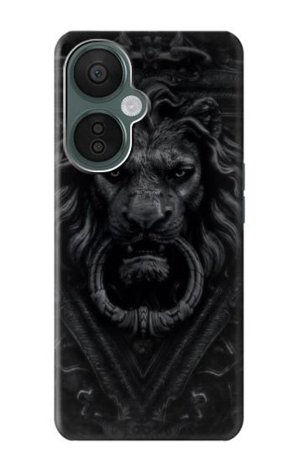 W3619 Dark Gothic Lion Hard Case and Leather Flip Case For OnePlus Nord CE 3 Lite, Nord N30 5G