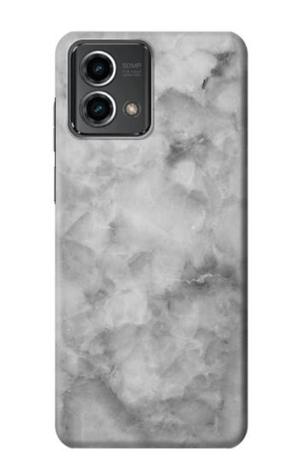 W2845 Gray Marble Texture Hard Case and Leather Flip Case For Motorola Moto G Stylus 5G (2023)