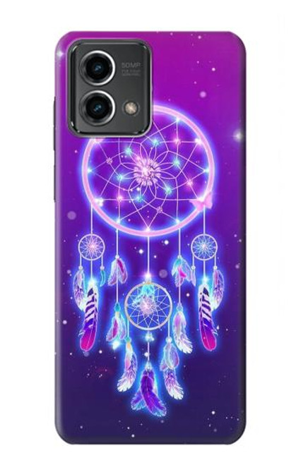 W3484 Cute Galaxy Dream Catcher Hard Case and Leather Flip Case For Motorola Moto G Stylus 5G (2023)