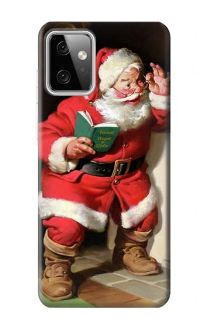 W1417 Santa Claus Merry Xmas Hard Case and Leather Flip Case For Motorola Moto G Power (2023) 5G