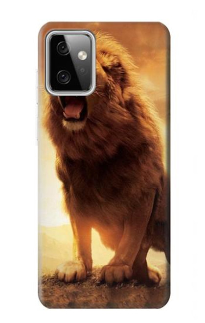 W1957 Lion Aslan Hard Case and Leather Flip Case For Motorola Moto G Power (2023) 5G