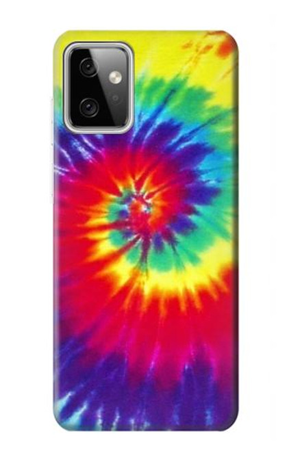 W2884 Tie Dye Swirl Color Hard Case and Leather Flip Case For Motorola Moto G Power (2023) 5G