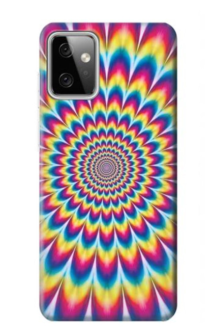 W3162 Colorful Psychedelic Hard Case and Leather Flip Case For Motorola Moto G Power (2023) 5G