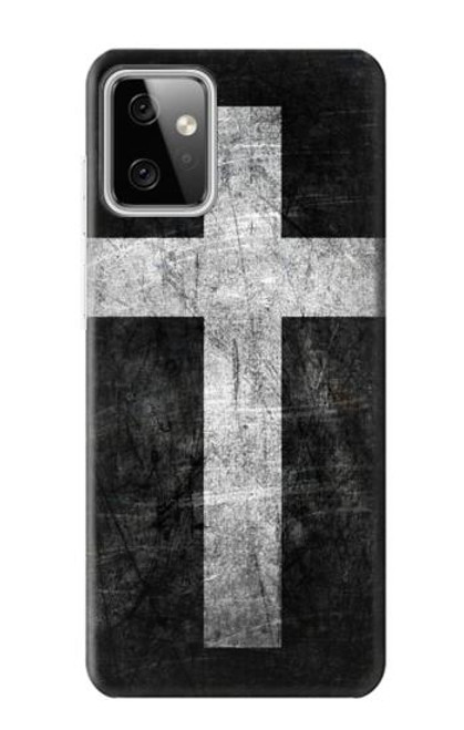 W3491 Christian Cross Hard Case and Leather Flip Case For Motorola Moto G Power (2023) 5G