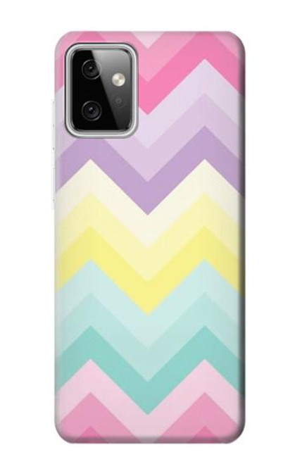 W3514 Rainbow Zigzag Hard Case and Leather Flip Case For Motorola Moto G Power (2023) 5G