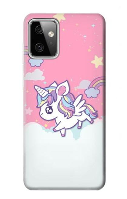 W3518 Unicorn Cartoon Hard Case and Leather Flip Case For Motorola Moto G Power (2023) 5G