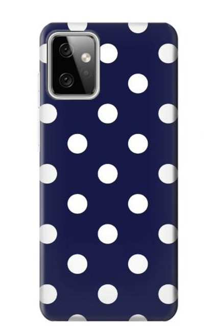 W3533 Blue Polka Dot Hard Case and Leather Flip Case For Motorola Moto G Power (2023) 5G