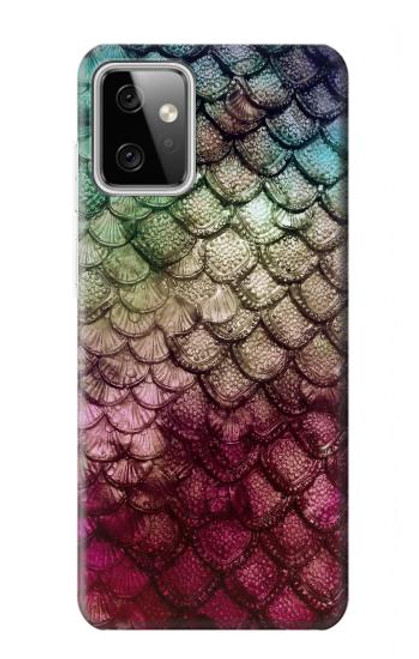 W3539 Mermaid Fish Scale Hard Case and Leather Flip Case For Motorola Moto G Power (2023) 5G