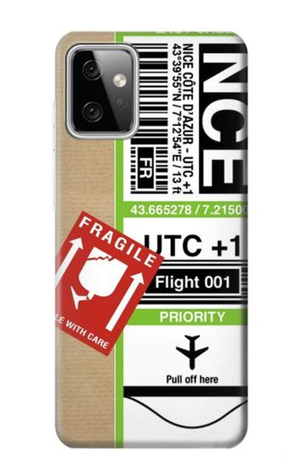 W3543 Luggage Tag Art Hard Case and Leather Flip Case For Motorola Moto G Power (2023) 5G