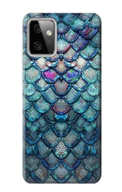 W3809 Mermaid Fish Scale Hard Case and Leather Flip Case For Motorola Moto G Power (2023) 5G