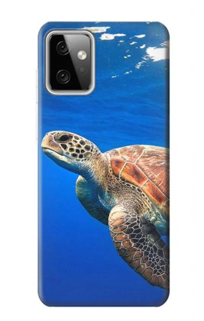 W3898 Sea Turtle Hard Case and Leather Flip Case For Motorola Moto G Power (2023) 5G