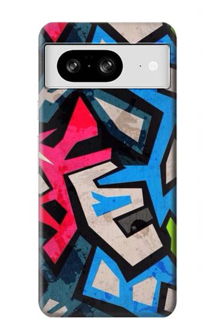 W3445 Graffiti Street Art Hard Case and Leather Flip Case For Google Pixel 8