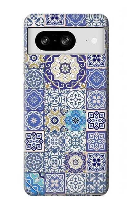 W3537 Moroccan Mosaic Pattern Hard Case and Leather Flip Case For Google Pixel 8