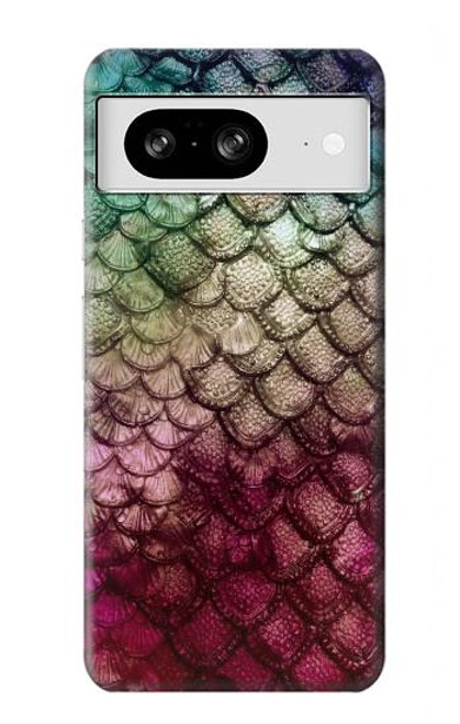 W3539 Mermaid Fish Scale Hard Case and Leather Flip Case For Google Pixel 8