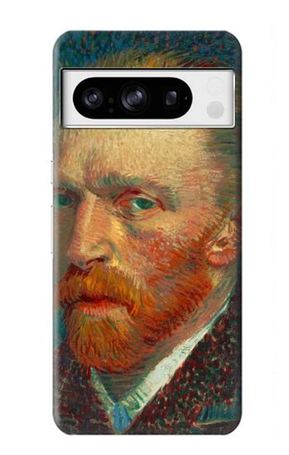 W3335 Vincent Van Gogh Self Portrait Hard Case and Leather Flip Case For Google Pixel 8 pro