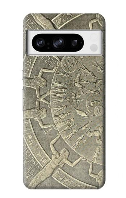 W3396 Dendera Zodiac Ancient Egypt Hard Case and Leather Flip Case For Google Pixel 8 pro