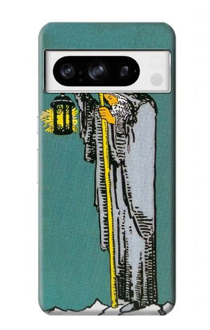 W3741 Tarot Card The Hermit Hard Case and Leather Flip Case For Google Pixel 8 pro