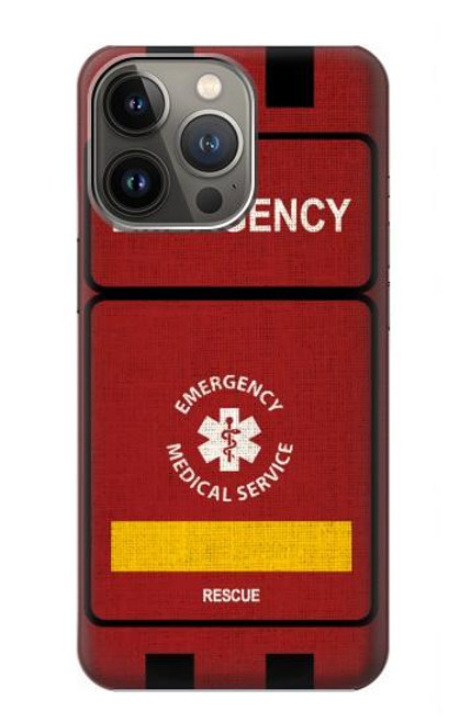 W3957 Emergency Medical Service Hard Case and Leather Flip Case For iPhone 13 Pro Max