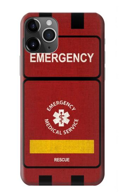 W3957 Emergency Medical Service Hard Case and Leather Flip Case For iPhone 11 Pro