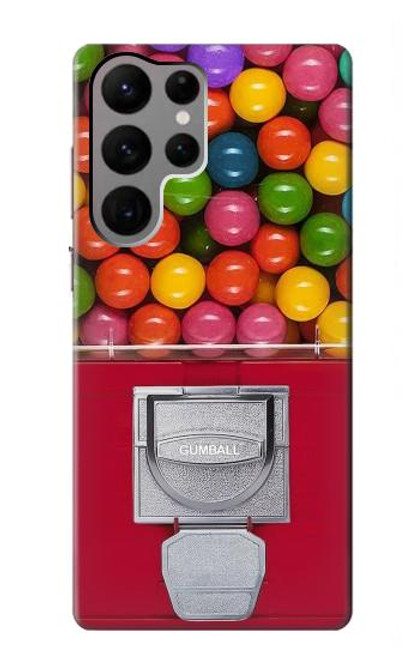 W3938 Gumball Capsule Game Graphic Hard Case and Leather Flip Case For Samsung Galaxy S23 Ultra