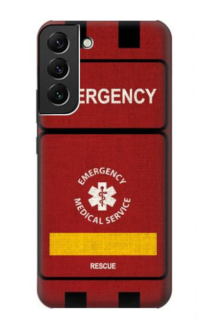 W3957 Emergency Medical Service Hard Case and Leather Flip Case For Samsung Galaxy S22 Plus