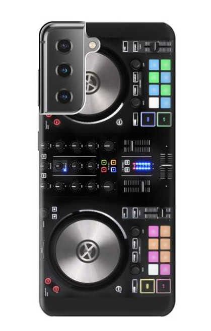 W3931 DJ Mixer Graphic Paint Hard Case and Leather Flip Case For Samsung Galaxy S21 Plus 5G, Galaxy S21+ 5G