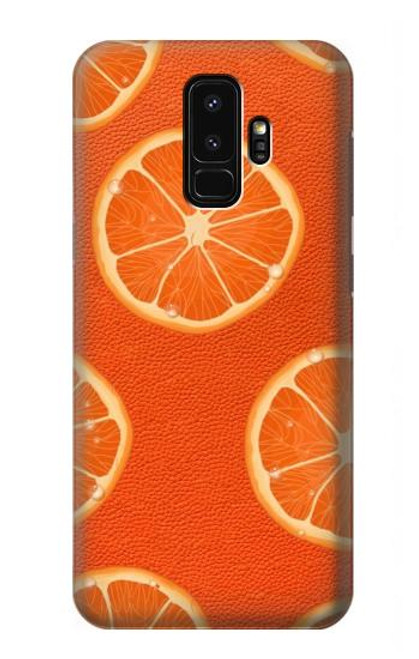 W3946 Seamless Orange Pattern Hard Case and Leather Flip Case For Samsung Galaxy S9 Plus