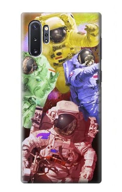 W3914 Colorful Nebula Astronaut Suit Galaxy Hard Case and Leather Flip Case For Samsung Galaxy Note 10 Plus