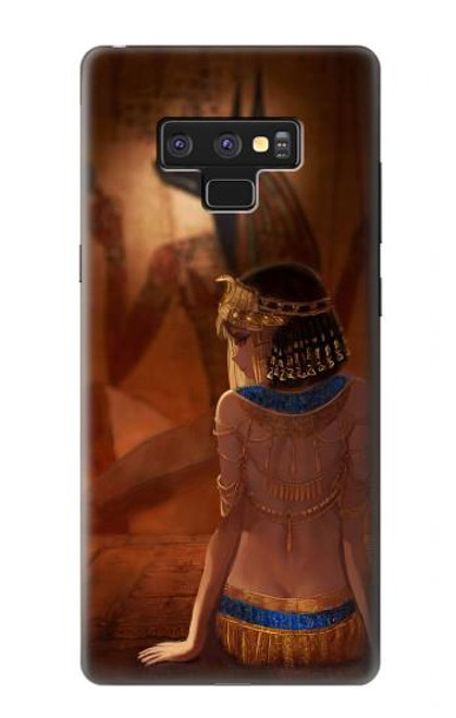 W3919 Egyptian Queen Cleopatra Anubis Hard Case and Leather Flip Case For Note 9 Samsung Galaxy Note9