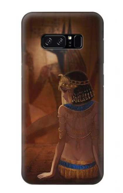 W3919 Egyptian Queen Cleopatra Anubis Hard Case and Leather Flip Case For Note 8 Samsung Galaxy Note8