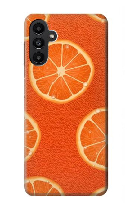 W3946 Seamless Orange Pattern Hard Case and Leather Flip Case For Samsung Galaxy A13 5G