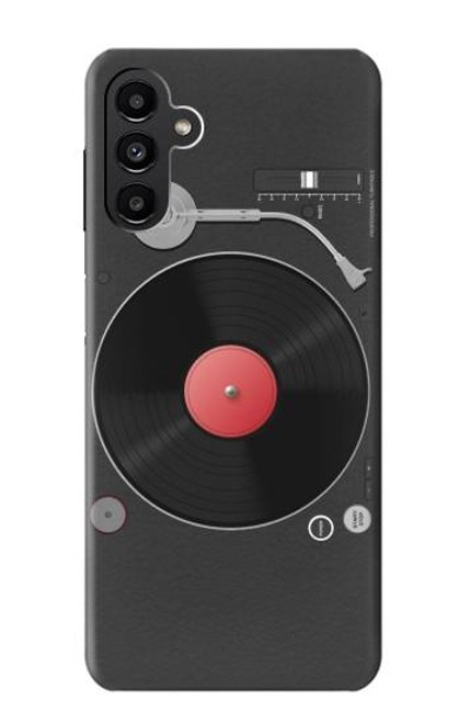 W3952 Turntable Vinyl Record Player Graphic Hard Case and Leather Flip Case For Samsung Galaxy A13 5G