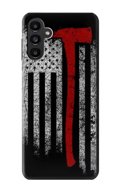 W3958 Firefighter Axe Flag Hard Case and Leather Flip Case For Samsung Galaxy A13 5G