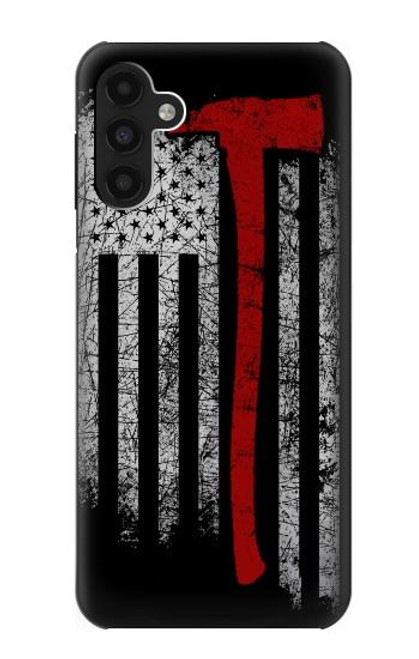 W3958 Firefighter Axe Flag Hard Case and Leather Flip Case For Samsung Galaxy A13 4G