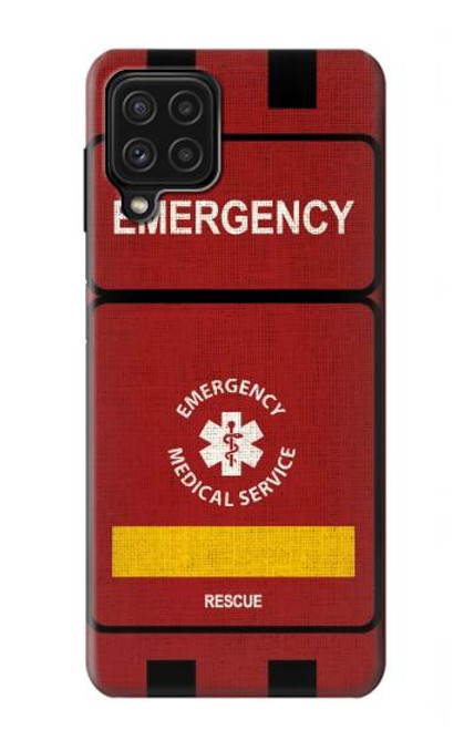 W3957 Emergency Medical Service Hard Case and Leather Flip Case For Samsung Galaxy A22 4G