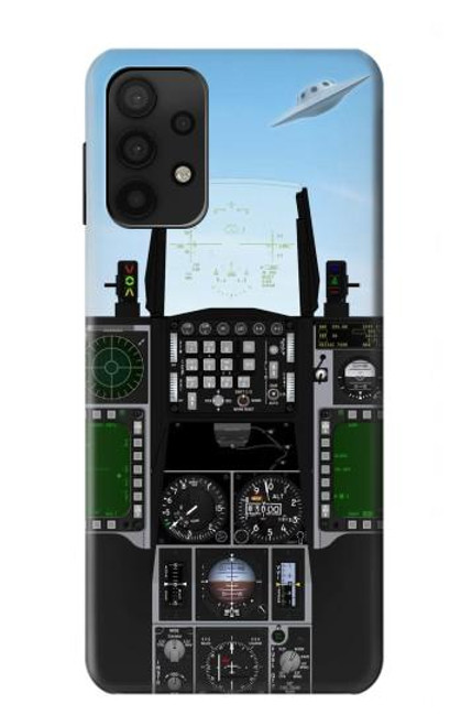 W3933 Fighter Aircraft UFO Hard Case and Leather Flip Case For Samsung Galaxy A32 5G