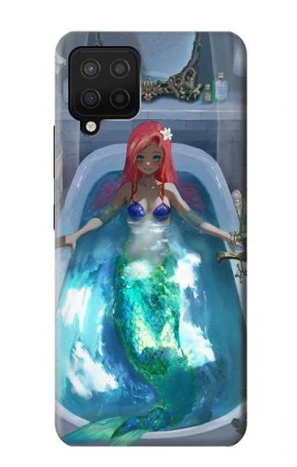 W3912 Cute Little Mermaid Aqua Spa Hard Case and Leather Flip Case For Samsung Galaxy A42 5G