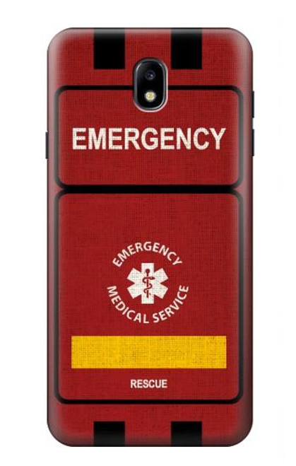 W3957 Emergency Medical Service Hard Case and Leather Flip Case For Samsung Galaxy J7 (2018), J7 Aero, J7 Top, J7 Aura, J7 Crown, J7 Refine, J7 Eon, J7 V 2nd Gen, J7 Star